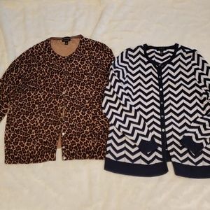 Bundle of 2 Land's End Cardigans